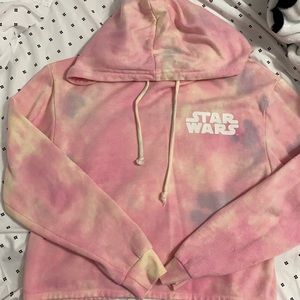 Star Wars tie dye cropped sweatshirt